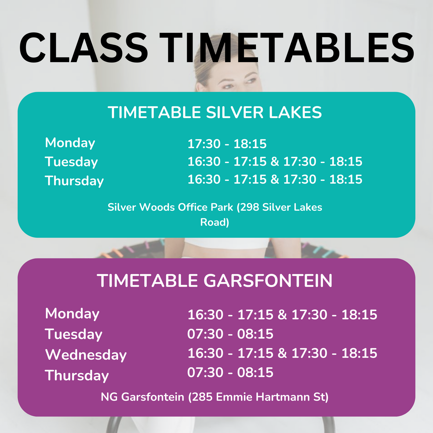 Our Class Timetable